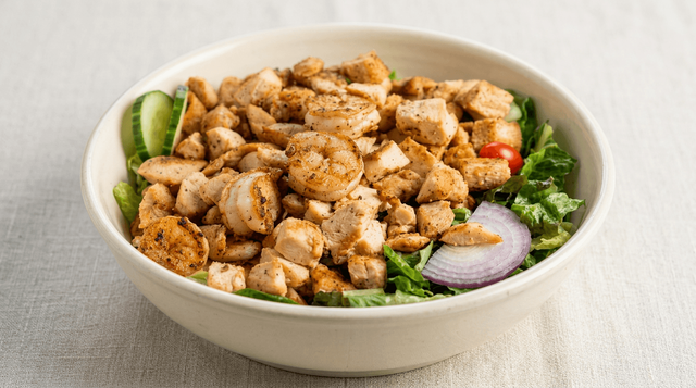 Chicken and Shrimp Salad.