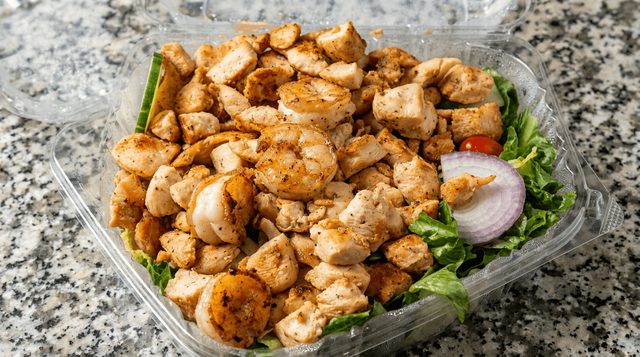 Steak and Chicken Salad.