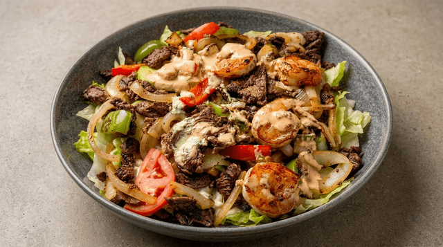 Steak and Shrimp Fajita.