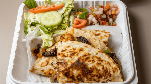 Vegetable Quesadilla.